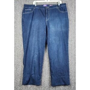 Just My Size Cora Jeans Women 20WS Dark Wash Classic Fit Straight Leg JMS172S